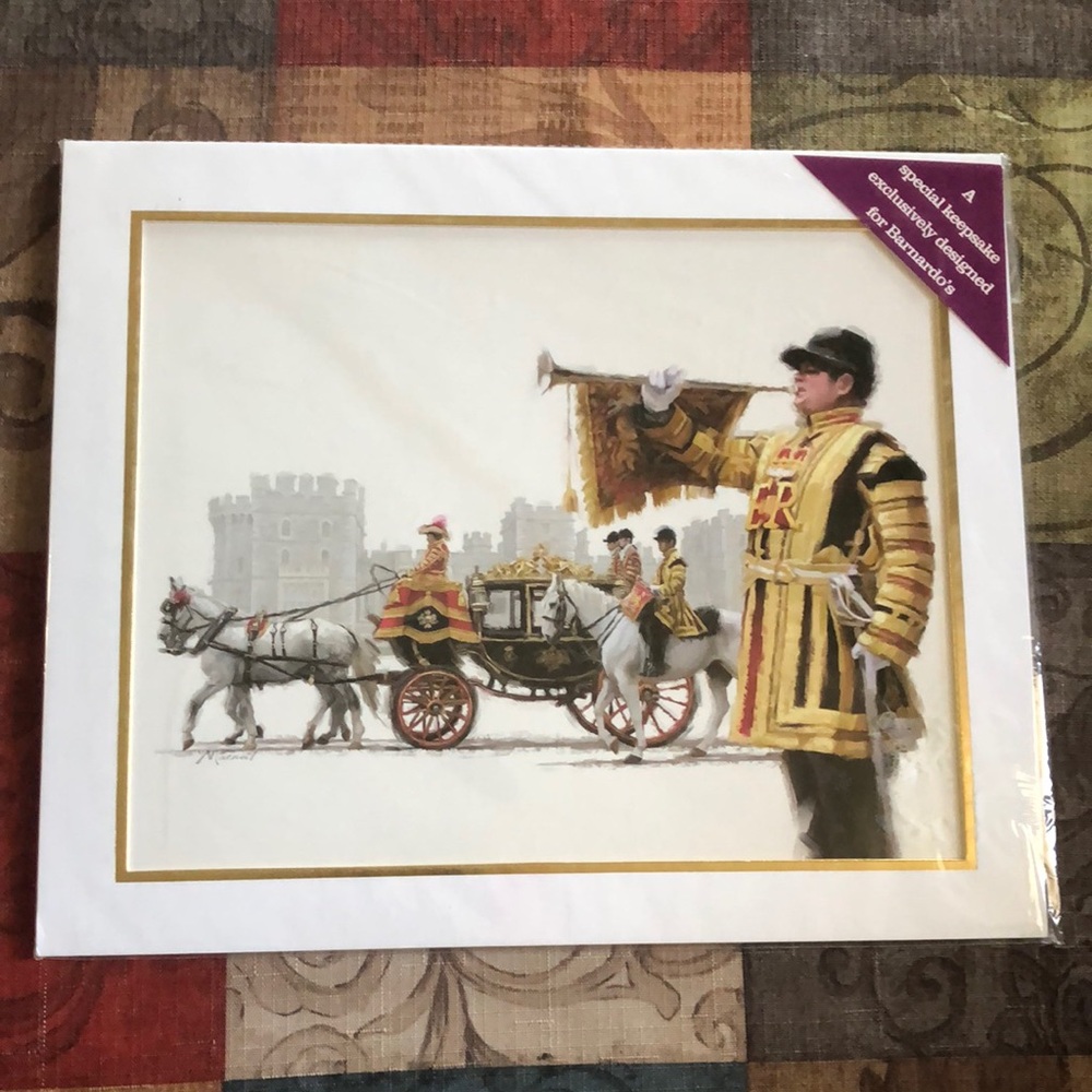 🇬🇧NWT🇬🇧 Royal Procession Art Print “The Queen’s Trumpeters”